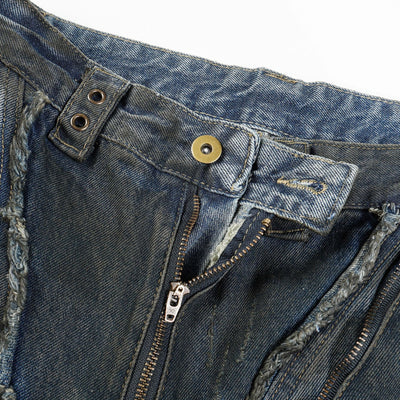Pantalones Vaqueros Oversized Estilo Urbano Americano Corte Pesado - Image 14