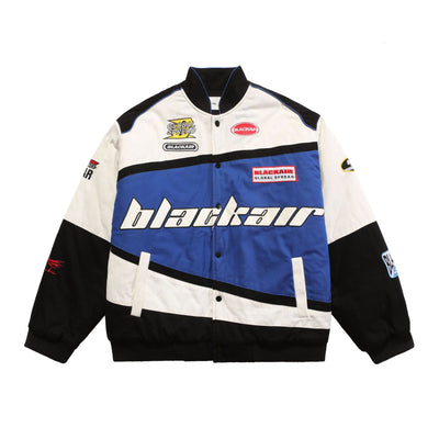 Chaqueta Motociclista Estilo Universitario Hombre - Diseño Minimalista Moderno - Image 2