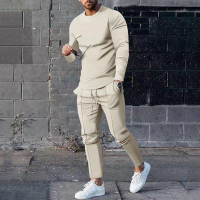 Conjunto Casual Hombre: Playera Manga Larga y Pantalón Liso - Image 24