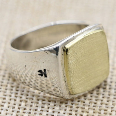 Anillo Elegante Chapado en Oro con Plata de Ley - Image 2