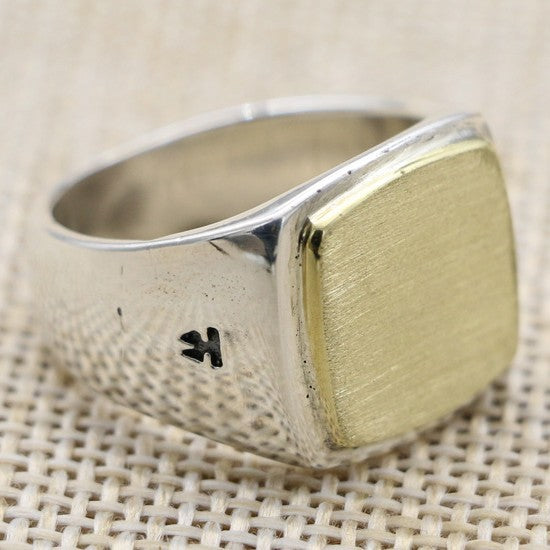 Anillo Elegante Chapado en Oro con Plata de Ley