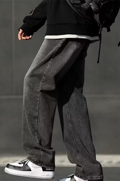 Jeans Negros Ahumados Primavera para Hombre - Corte Clásico Americano - Image 8