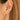 14K Gold Plated Sterling Silver Needle European And American 26 English Alphabet Letter Earrings