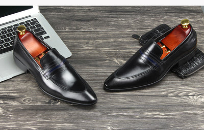 Zapatos de Cuero para Hombre Mocasines Elegantes - Image 23