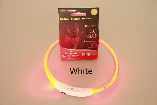 Collar LED Recargable USB para Mascotas - Luz de Seguridad Nocturna para Perros - Image 16