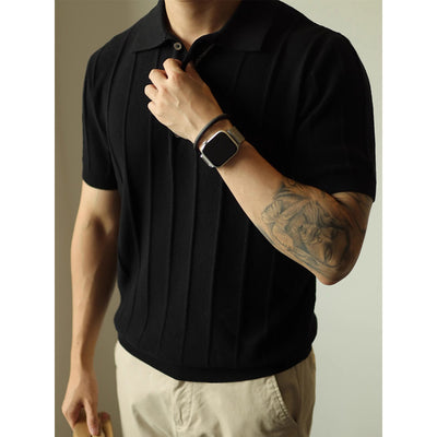 Camiseta Básica Americana Hombre Color Sólido - Image 5