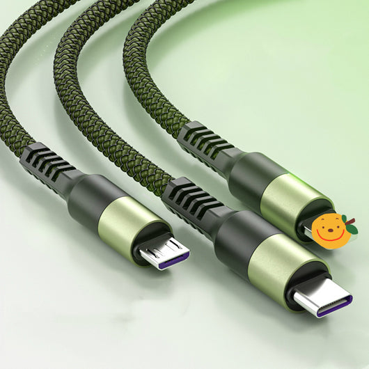Cable de Carga Rápida Trenzado Nylon 3A - Conector Redondo Múltiple - Image 8