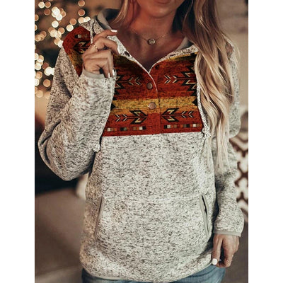 Sudadera Gris con Capucha y Estampado para Mujer - Image 18
