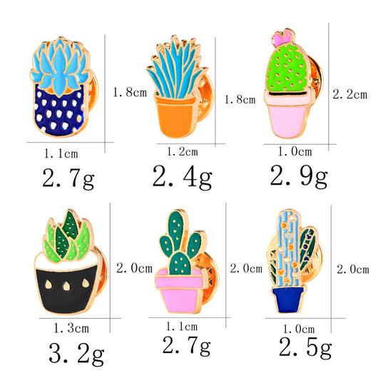 Broche Esmaltado Decorativo - Pines de Plantas, Labios y Accesorios Divertidos - Image 7