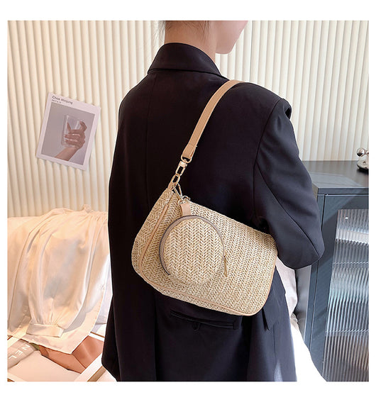 Bolsa de Playa Tejida para Mamá e Hijo - Portátil y Versátil - Image 7