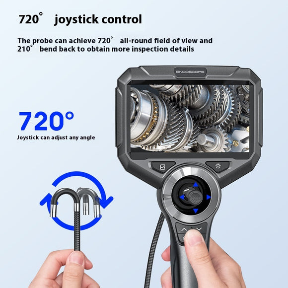 Endoscopio Industrial Handheld 200MP para Inspección de Tuberías y Motores