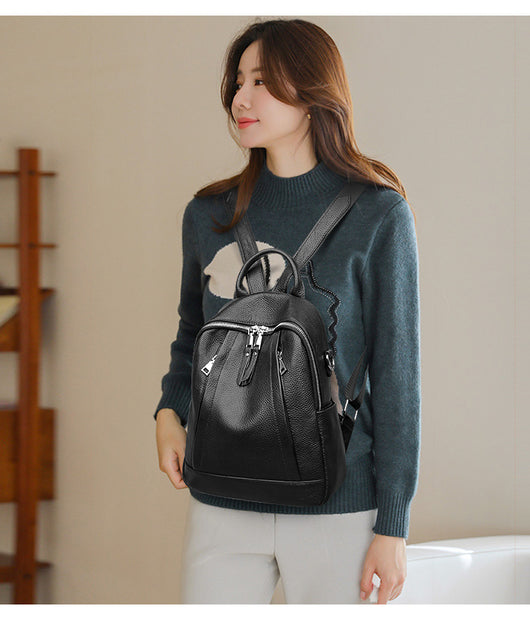 Mochila de Cuero Genuino - Bolsa de Viaje y Trabajo Profesional - Image 8