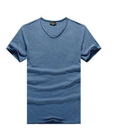 Camiseta Básica Slim Fit Cuello Redondo - Colores Lisos Primavera Verano - Image 15