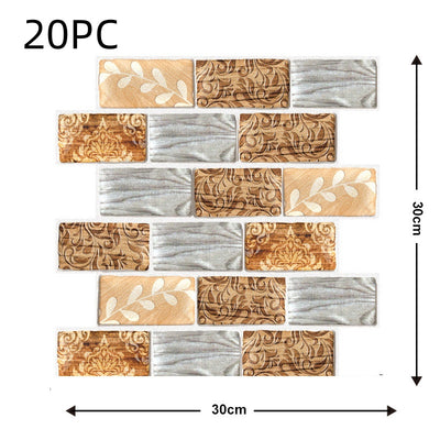 Papel Tapiz Autoadhesivo Ladrillo Resistente al Agua para Sala, Cocina y Dormitorio - Image 48