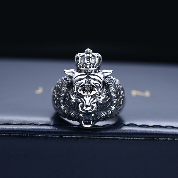 Anillo de Plata Tailandesa Retro con Apertura para Dedo Índice