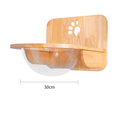 Plataforma Rascadora de Madera Maciza para Gatos con Tablero de Sisal - Image 15