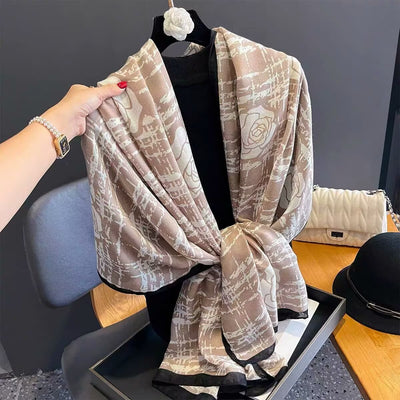 Foulard de Algodón y Lino Ligero - Pareo Sedoso Protección Solar para Playa y Viajes - Image 16