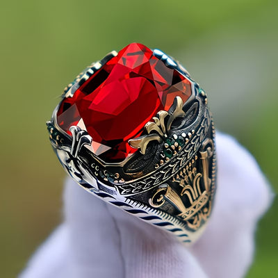 Anillo de Jade para Hombre Lujo Vintage Exclusivo - Image 4