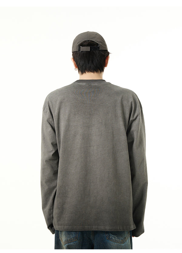 Camiseta Suelta Estilo Street Desgastado