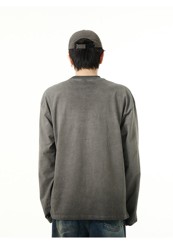 Camiseta Suelta Estilo Street Desgastado