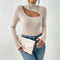 Blusa Elegante Slim Fit Estilo Maduro para Mujer - Otoño Invierno