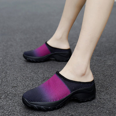 Pantuflas Plataforma Talla Grande para Mujer - Diseño Fashion con Malla Transpirable