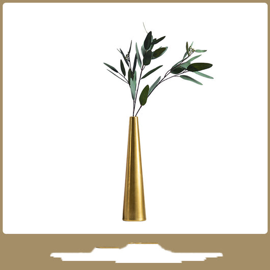 Jarrón Decorativo de Cerámica Dorada de Lujo - Image 7
