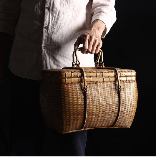 Bolsa Portátil de Bambú para Ceremonia del Té - Image 9
