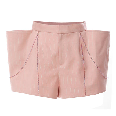 Shorts Brillantes Atrevidos con Strass - Estilo Neutral Chic para Mujer - Image 5