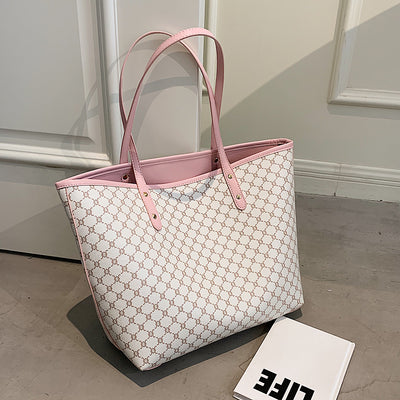 Bolsa Shopper de Diseñador con Rayas - Bolso de Hombro Trendy para Mujer - Image 3