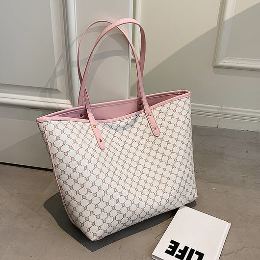 Bolsa Shopper de Diseñador con Rayas - Bolso de Hombro Trendy para Mujer - Image 3