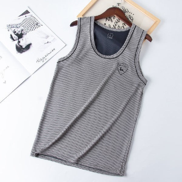 Camiseta Sin Mangas de Color Sólido para Hombre - Image 4