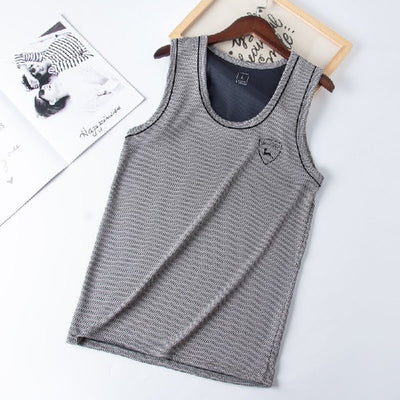 Camiseta Sin Mangas de Color Sólido para Hombre - Image 4