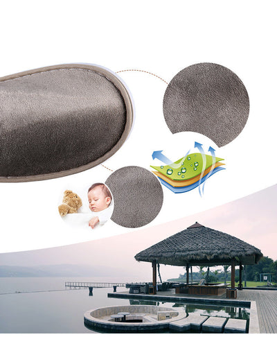 Pantuflas Acolchadas Reutilizables tipo Felpa para Hospedaje - Image 5
