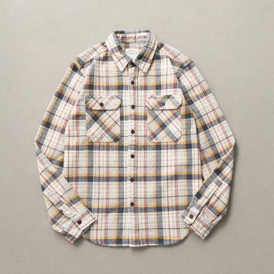 Camisa de Cuadros Gruesa Retro para Hombre con Manga Larga - Image 17