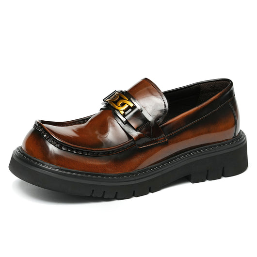 Zapatos de Cuero Lustrado para Hombre - Calzado Business Casual Ancho Elegante - Image 5