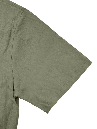 Camisa de Lino Transpirable Manga Corta para Playa - Image 17