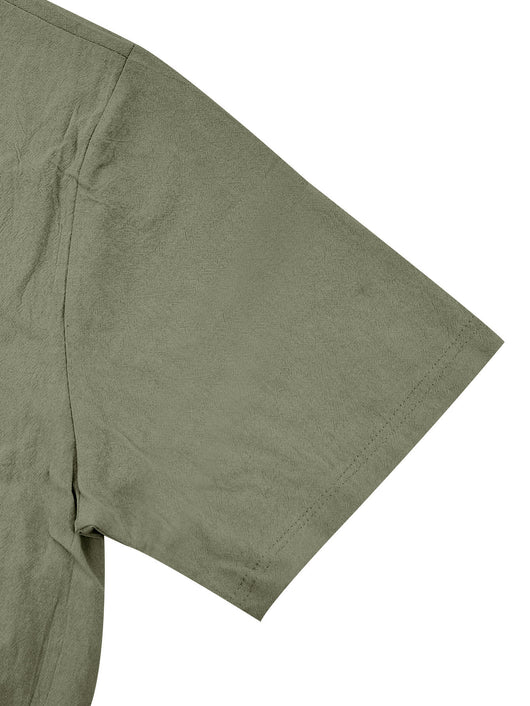 Camisa de Lino Transpirable Manga Corta para Playa - Image 17