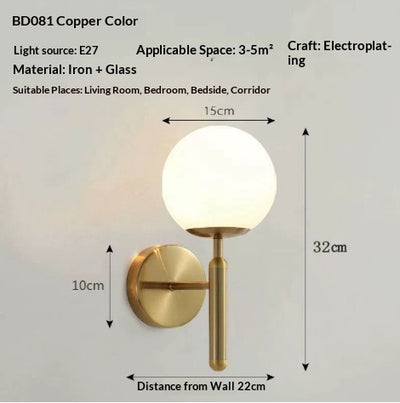 Lámpara de Pared LED Minimalista Moderna para Dormitorio y Sala de Estar - Image 3