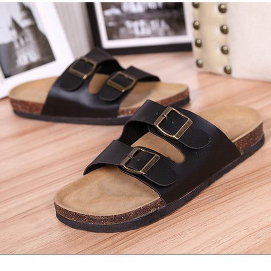 Sandalias Casuales con Hebillas de Corcho - Comodidad y Estilo - Image 8