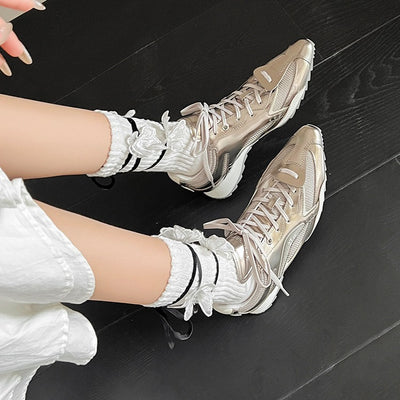 Zapatillas de Boxeo para Mujer con Lengüeta Asimétrica y Suela Gruesa - Image 7
