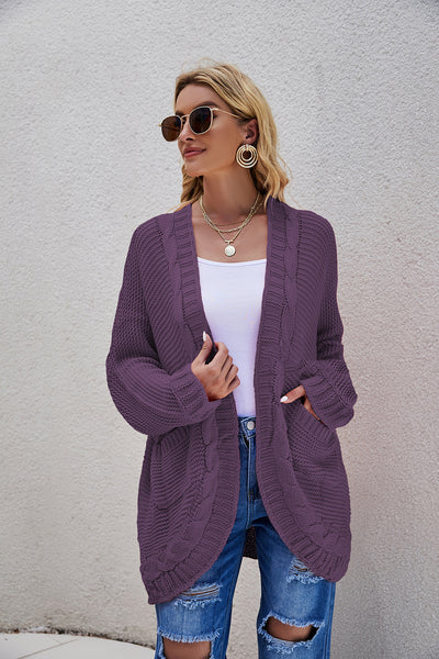 Chaqueta Suéter Oversized Punto Grueso Talla Grande - Image 3