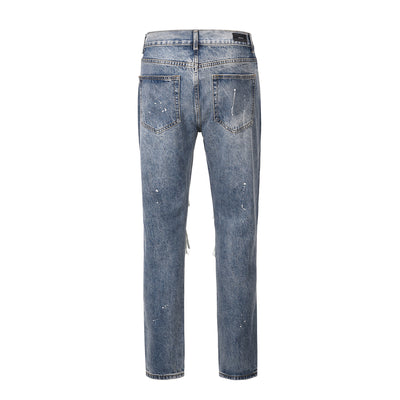 Jeans Rotos Elásticos con Estilo Personalidad para Hombre - Image 2