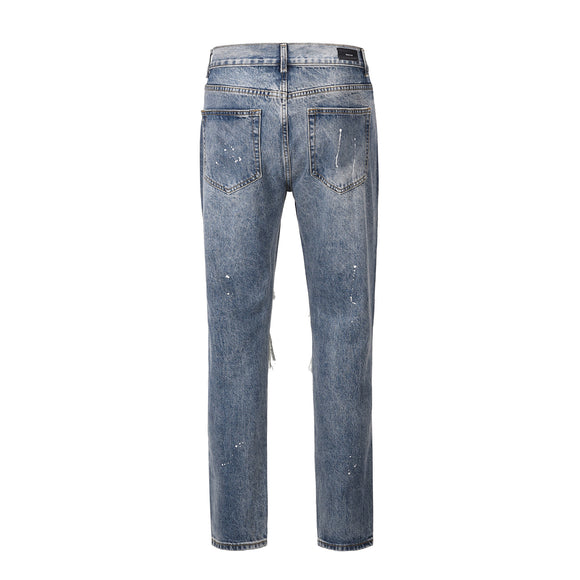 Jeans Rotos Elásticos con Estilo Personalidad para Hombre