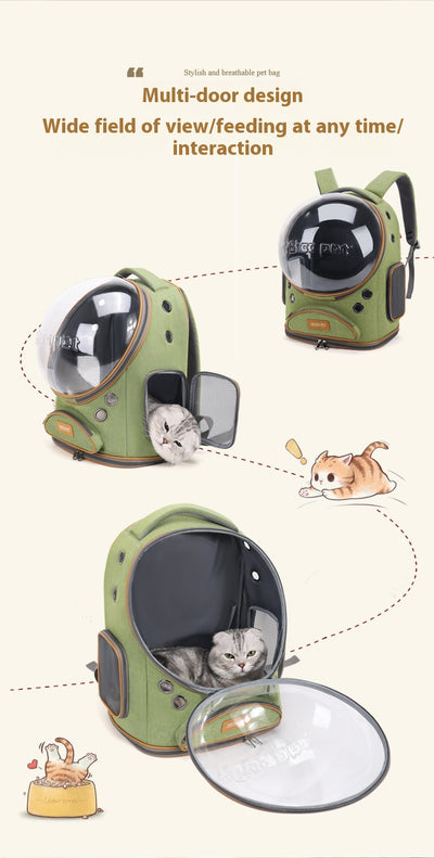 Mochila Transportadora Transparente de Gran Capacidad para Mascotas - Image 13