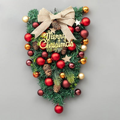 Árbol de Navidad Invertido con Guirnalda de Ratán y Adorno Cuerno - Image 36