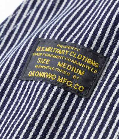 Pantalón de Trabajo Tipo Peto Canvas a Rayas para Leñador y Ferrocarril - Image 17