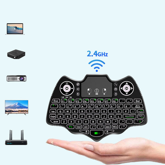 Teclado Inalámbrico Mini Volador V18 con Control Remoto - Image 10