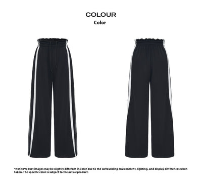 Pantalón de Chándal Cintura Alta Elástica con Puños Acanalados para Mujer - Image 16