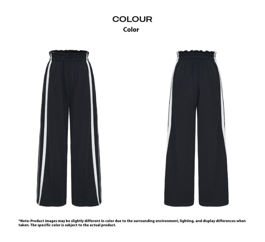 Pantalón de Chándal Cintura Alta Elástica con Puños Acanalados para Mujer - Image 16